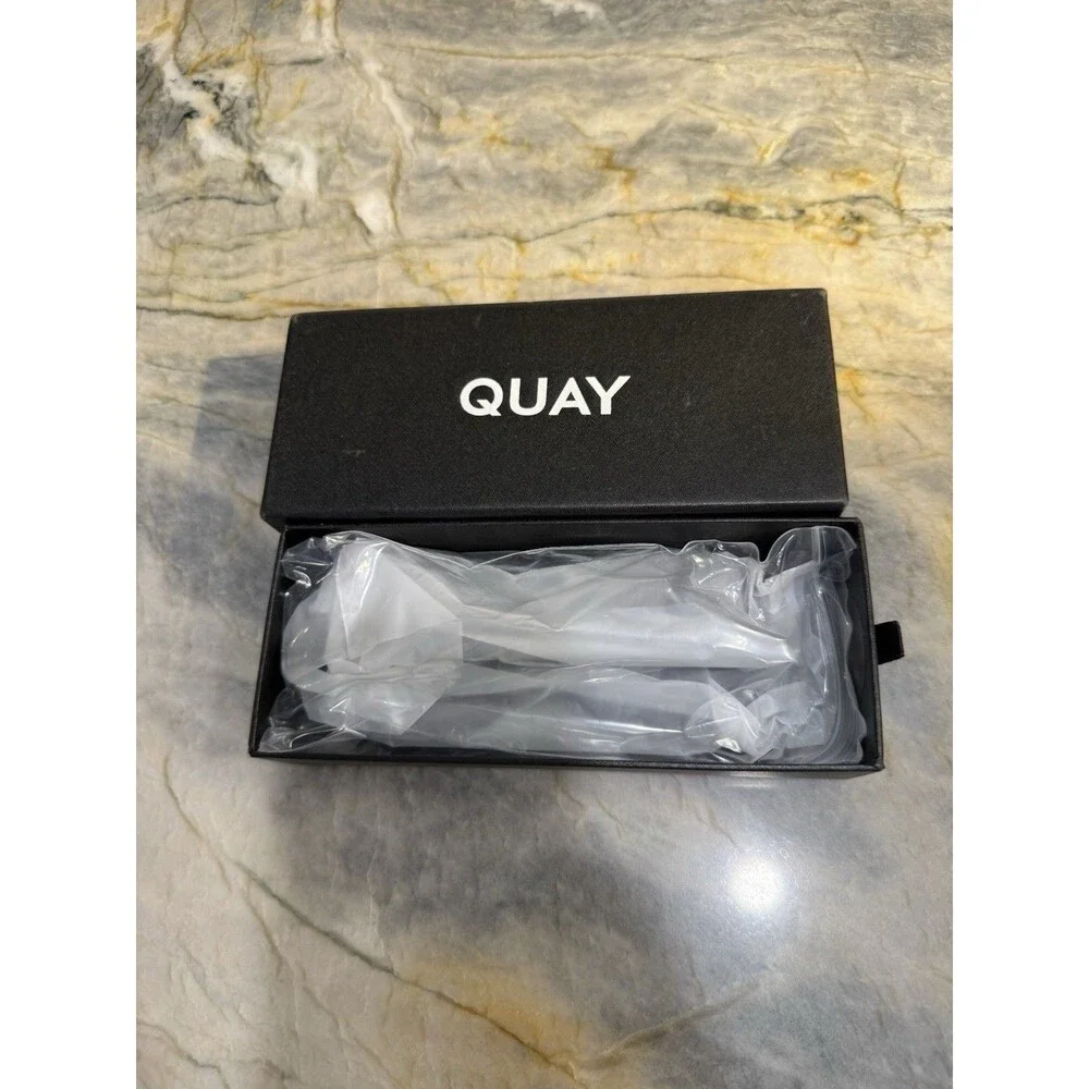 Quay Australia x Desi Perkins High Key Oversized Aviator Sunglasses NIB Unisex